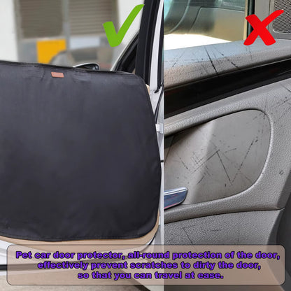 2 Pack Dog Car Door Protector Waterproof Pet Car Door Cover anti Scratch Vehicle Door Protector Guard for Car Doors Dogs Claws